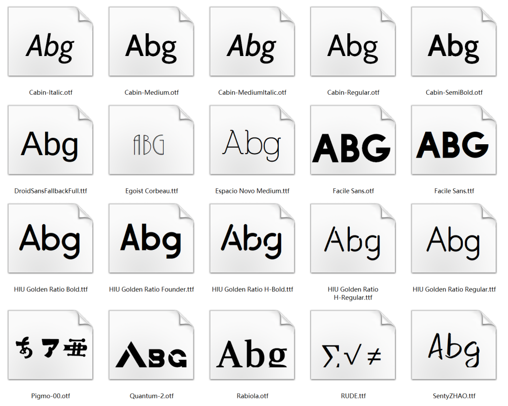 500 款免费可商用字体 中英美多语言字体 字体包下载按钮 商用合规字体下载