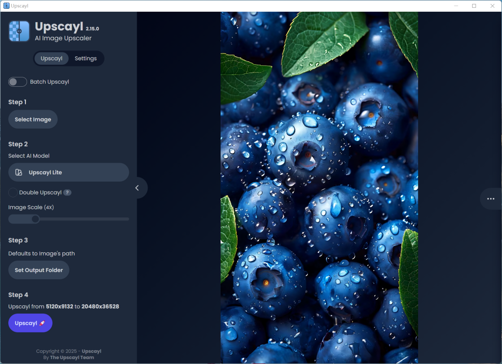 Upscayl AI 无损图片放大工具 Upscayl AI 无损图片放大工具