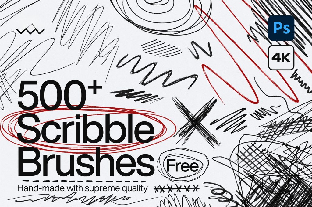 PS 涂鸦线条笔刷 500+ PS 涂鸦线条笔刷 500+