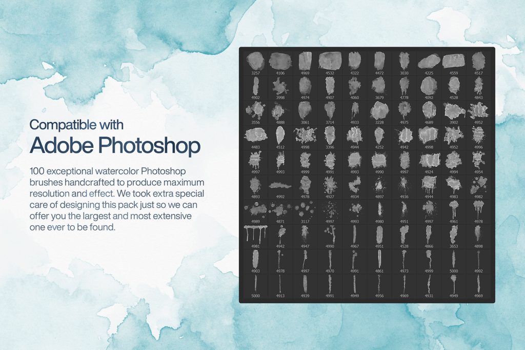 PS 水彩笔刷 100+ 免费下载 高清